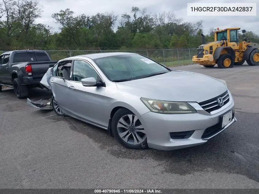 2013 Honda Accord Lx VIN: 1HGCR2F30DA242837 Lot: 40790945