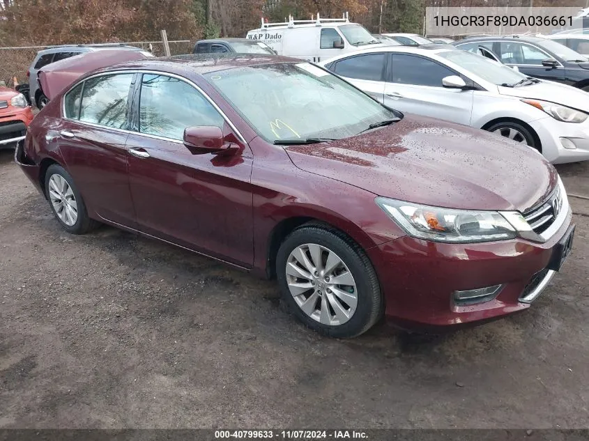 2013 Honda Accord Ex-L V-6 VIN: 1HGCR3F89DA036661 Lot: 40799633