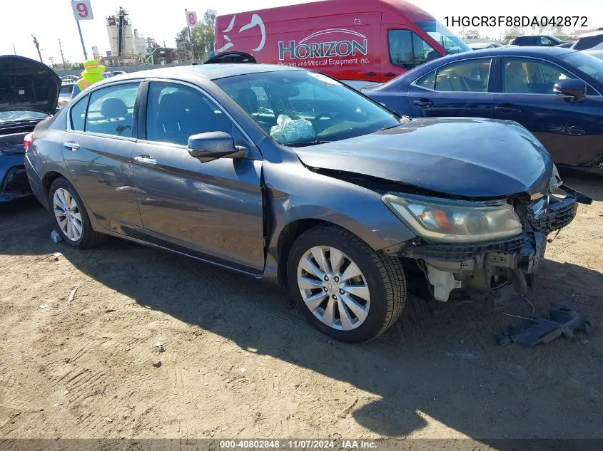 2013 Honda Accord Ex-L V-6 VIN: 1HGCR3F88DA042872 Lot: 40802848