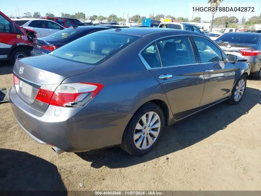 2013 Honda Accord Ex-L V-6 VIN: 1HGCR3F88DA042872 Lot: 40802848