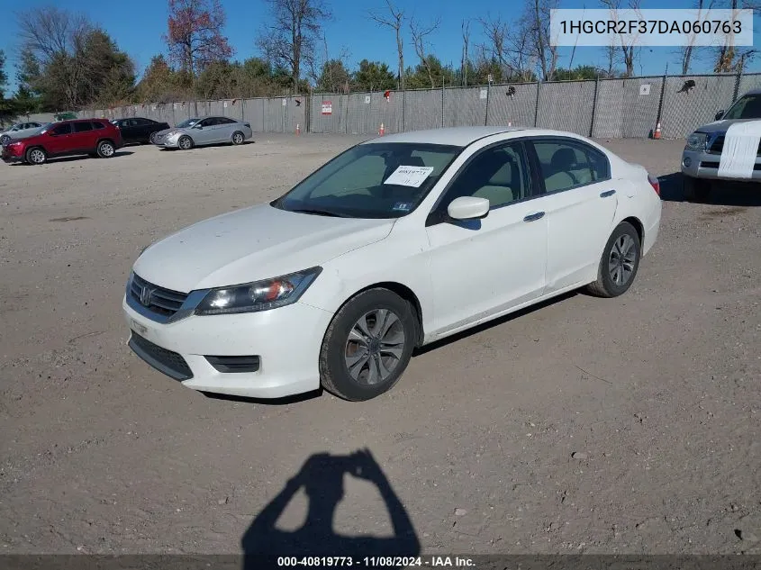 2013 Honda Accord Lx VIN: 1HGCR2F37DA060763 Lot: 40819773