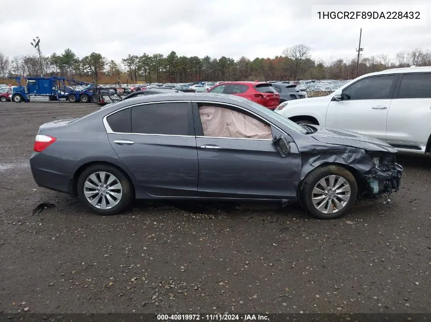 2013 Honda Accord Ex-L VIN: 1HGCR2F89DA228432 Lot: 40819972