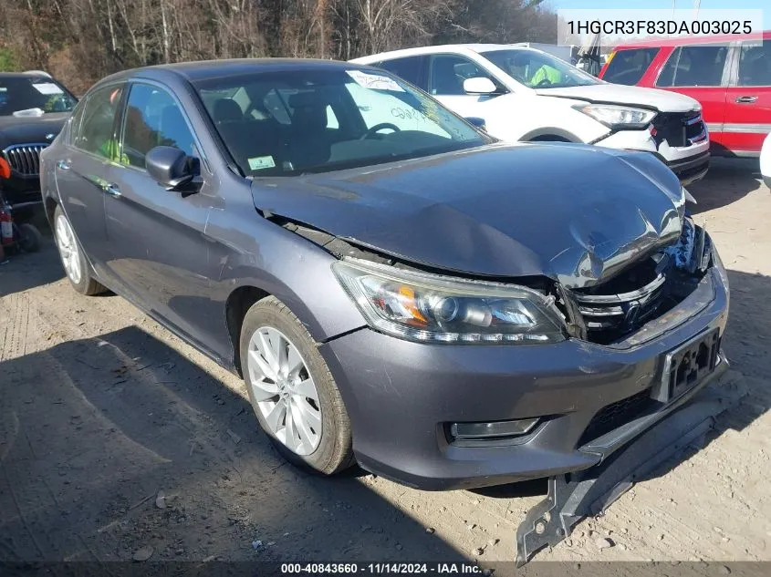 2013 Honda Accord Ex-L V-6 VIN: 1HGCR3F83DA003025 Lot: 40843660