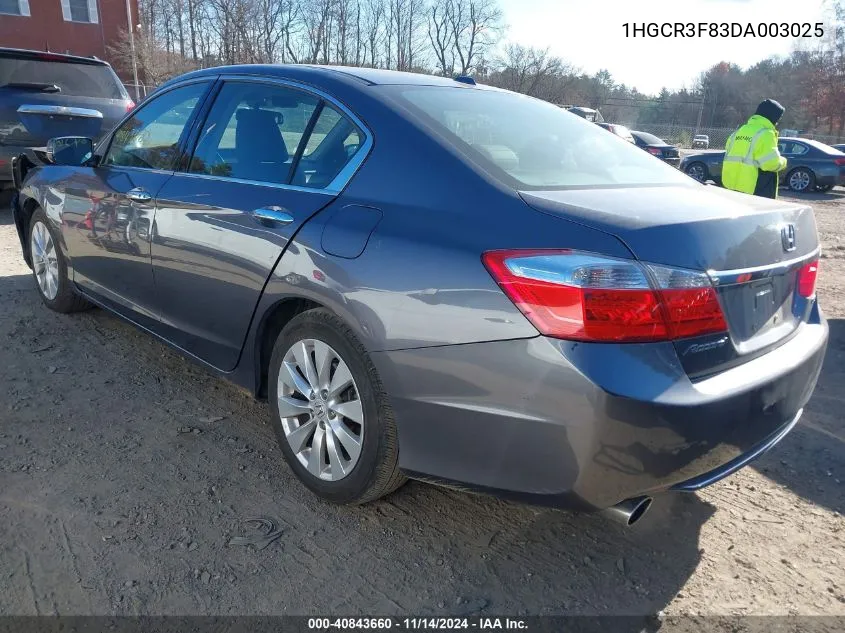 2013 Honda Accord Ex-L V-6 VIN: 1HGCR3F83DA003025 Lot: 40843660