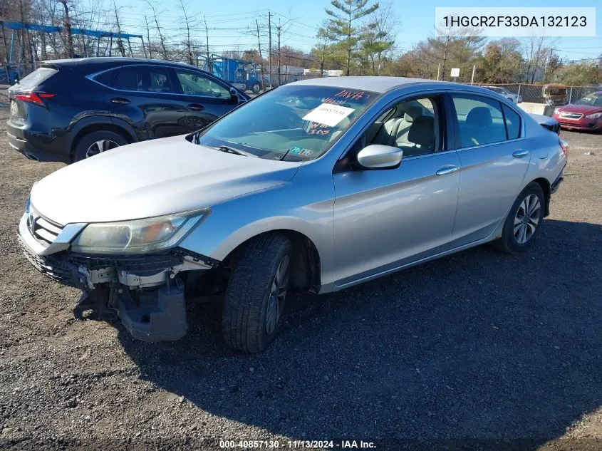 2013 Honda Accord Lx VIN: 1HGCR2F33DA132123 Lot: 40857130