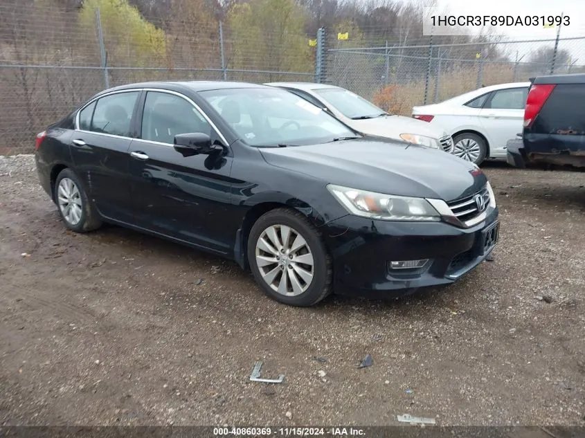 2013 Honda Accord Ex-L V-6 VIN: 1HGCR3F89DA031993 Lot: 40860369