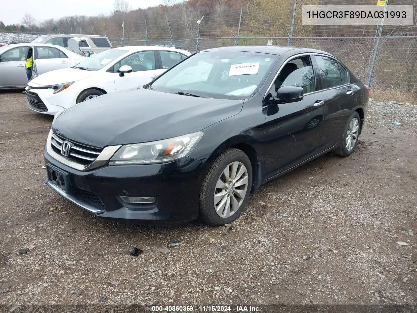 2013 Honda Accord Ex-L V-6 VIN: 1HGCR3F89DA031993 Lot: 40860369