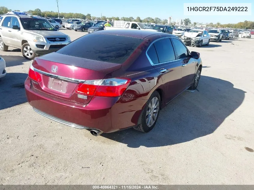 2013 Honda Accord Ex VIN: 1HGCR2F75DA249222 Lot: 40864321