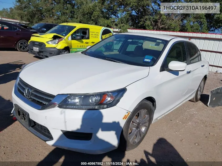 2013 Honda Accord Lx VIN: 1HGCR2F31DA196497 Lot: 40867882