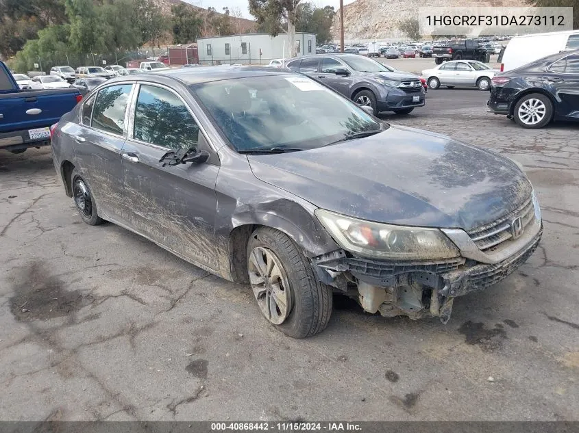 2013 Honda Accord Lx VIN: 1HGCR2F31DA273112 Lot: 40868442