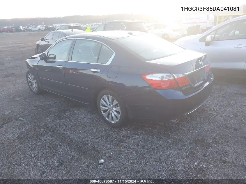 2013 Honda Accord Ex-L V-6 VIN: 1HGCR3F85DA041081 Lot: 40879587