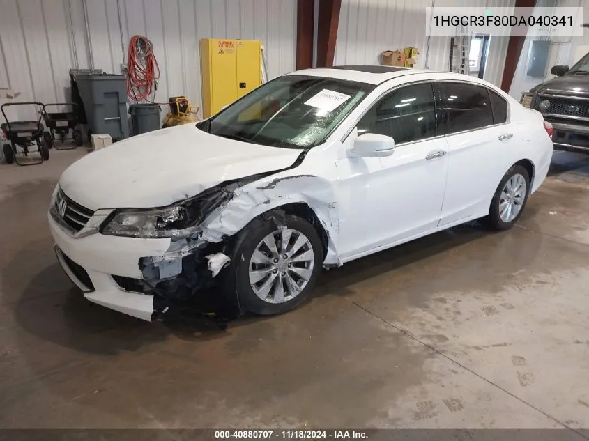 2013 Honda Accord Ex-L V-6 VIN: 1HGCR3F80DA040341 Lot: 40880707