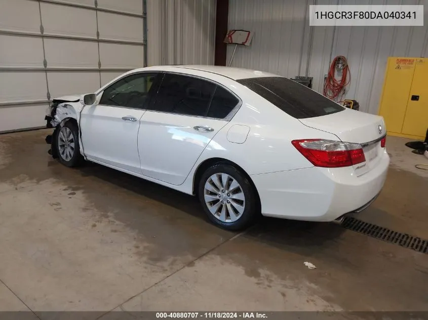 2013 Honda Accord Ex-L V-6 VIN: 1HGCR3F80DA040341 Lot: 40880707