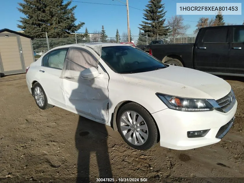 2014 Honda Accord Exl VIN: 1HGCR2F8XEA801453 Lot: 30047825