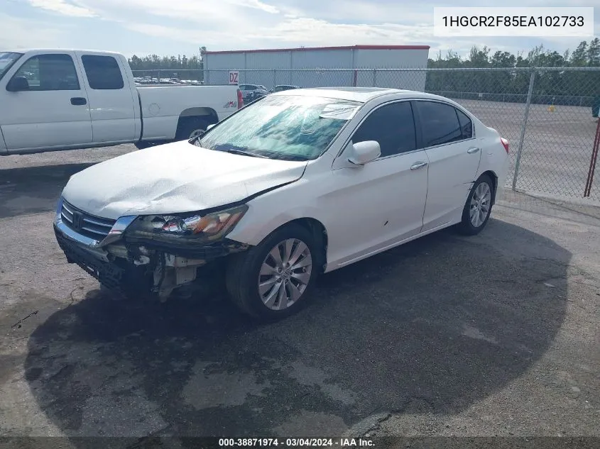 1HGCR2F85EA102733 2014 Honda Accord Ex-L