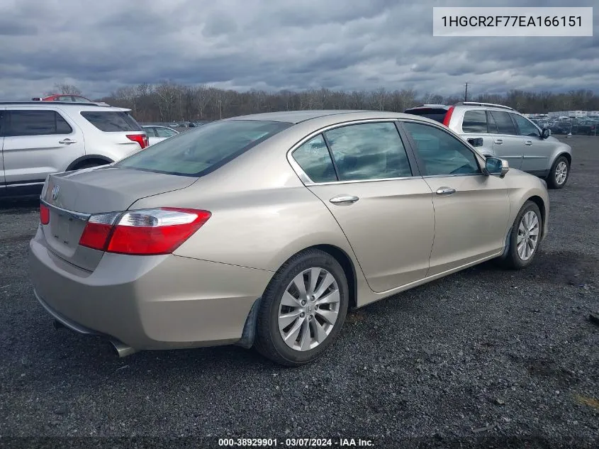 1HGCR2F77EA166151 2014 Honda Accord Ex