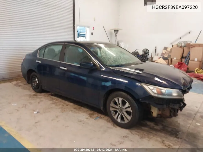 2014 Honda Accord Lx VIN: 1HGCR2F39EA097220 Lot: 39420712