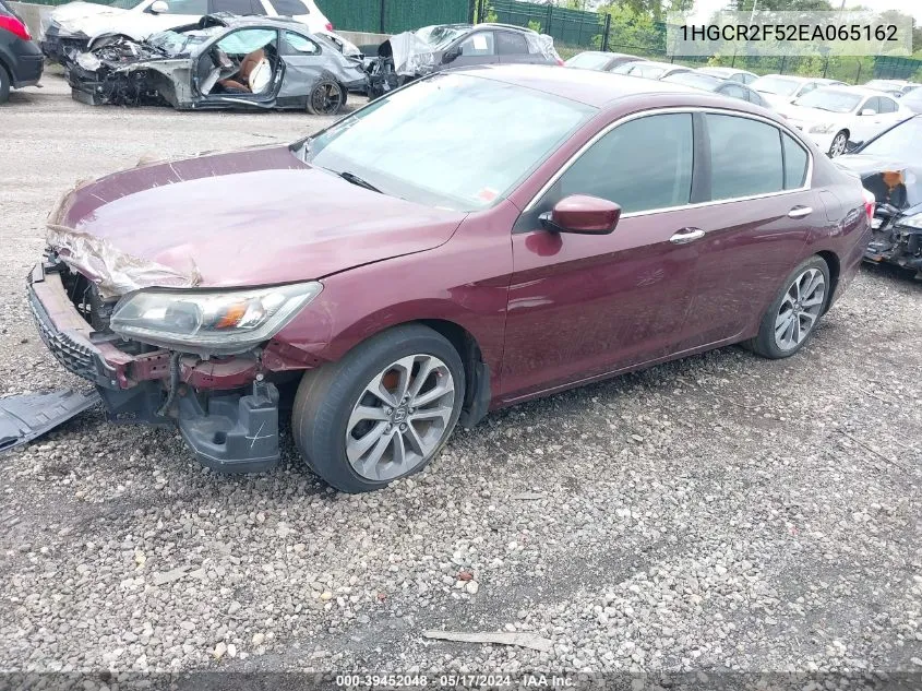 1HGCR2F52EA065162 2014 Honda Accord Sport