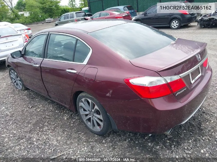 1HGCR2F52EA065162 2014 Honda Accord Sport