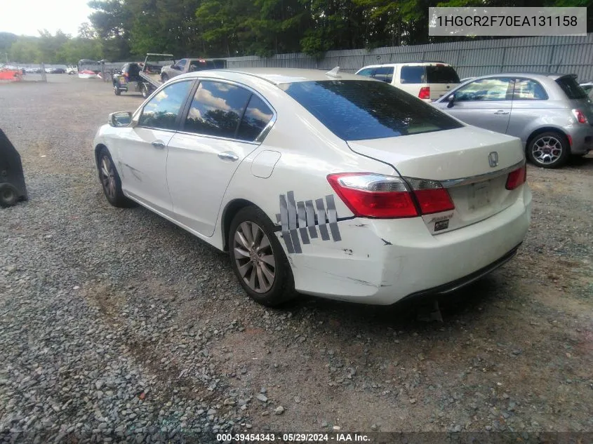 1HGCR2F70EA131158 2014 Honda Accord Ex