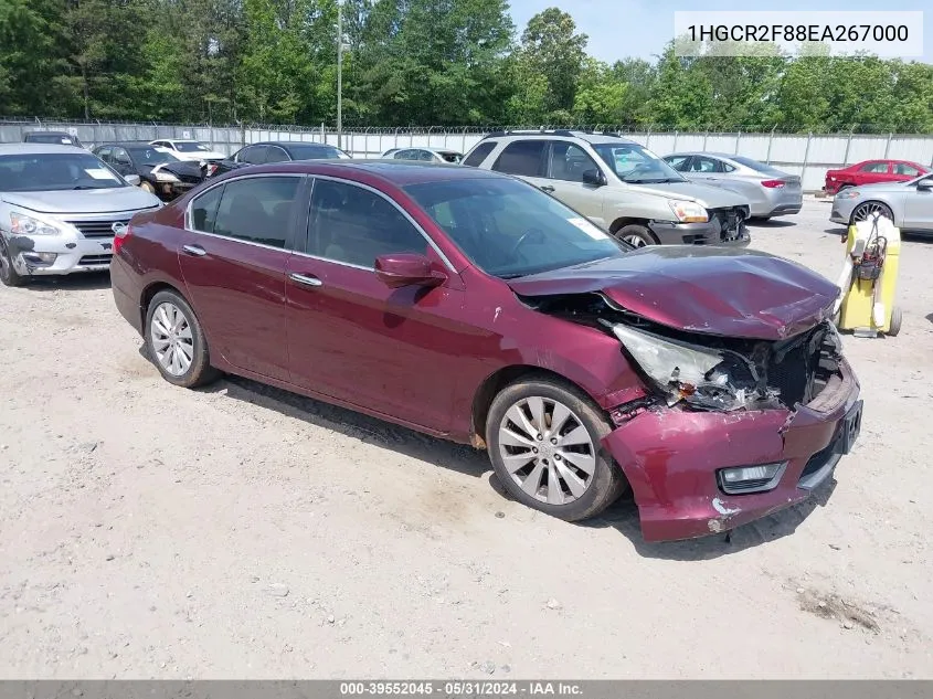 2014 Honda Accord Ex-L VIN: 1HGCR2F88EA267000 Lot: 39552045