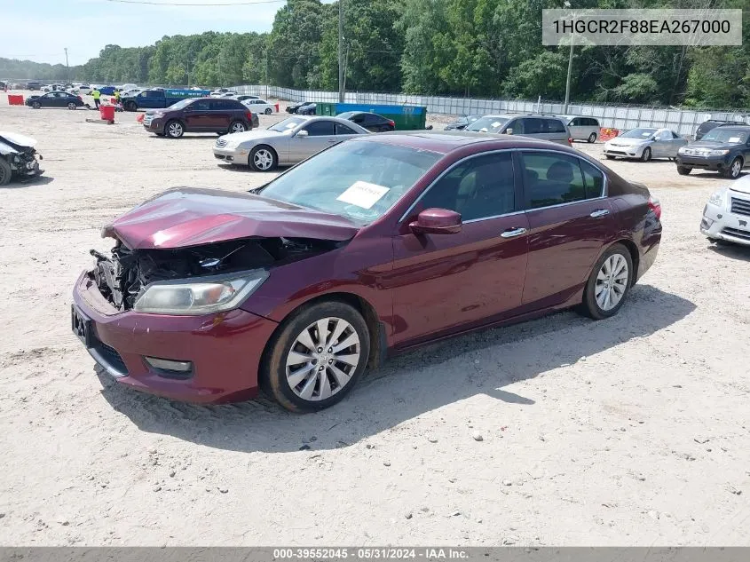 2014 Honda Accord Ex-L VIN: 1HGCR2F88EA267000 Lot: 39552045