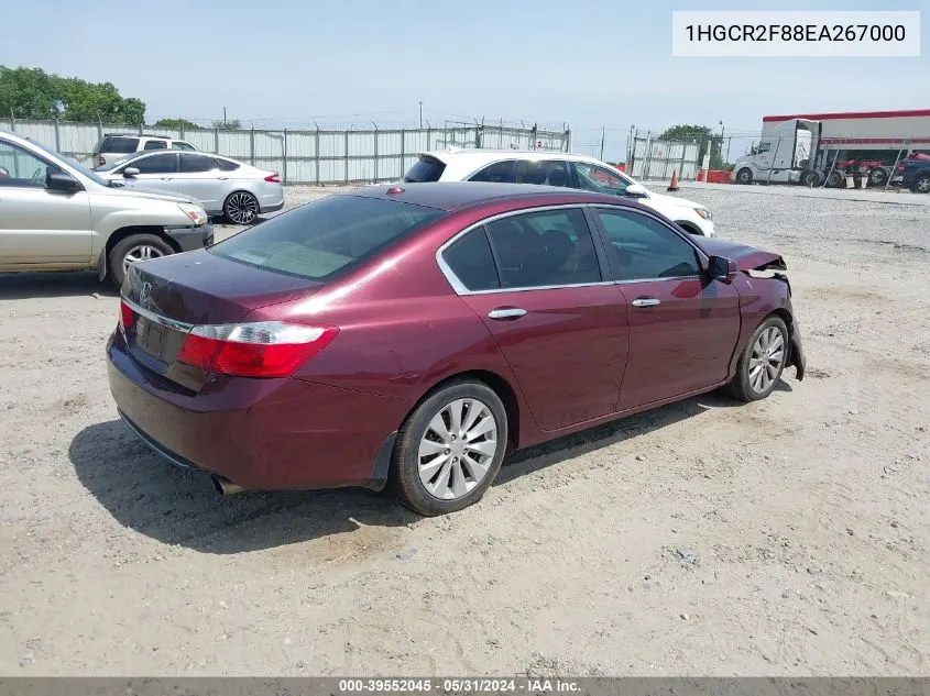 1HGCR2F88EA267000 2014 Honda Accord Ex-L