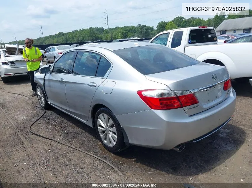 2014 Honda Accord Touring VIN: 1HGCR3F97EA025832 Lot: 39823594