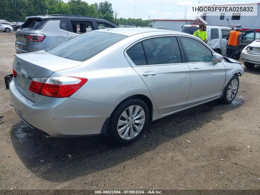 2014 Honda Accord Touring VIN: 1HGCR3F97EA025832 Lot: 39823594