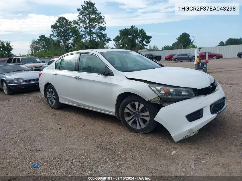 2014 Honda Accord Lx VIN: 1HGCR2F37EA043298 Lot: 39846101