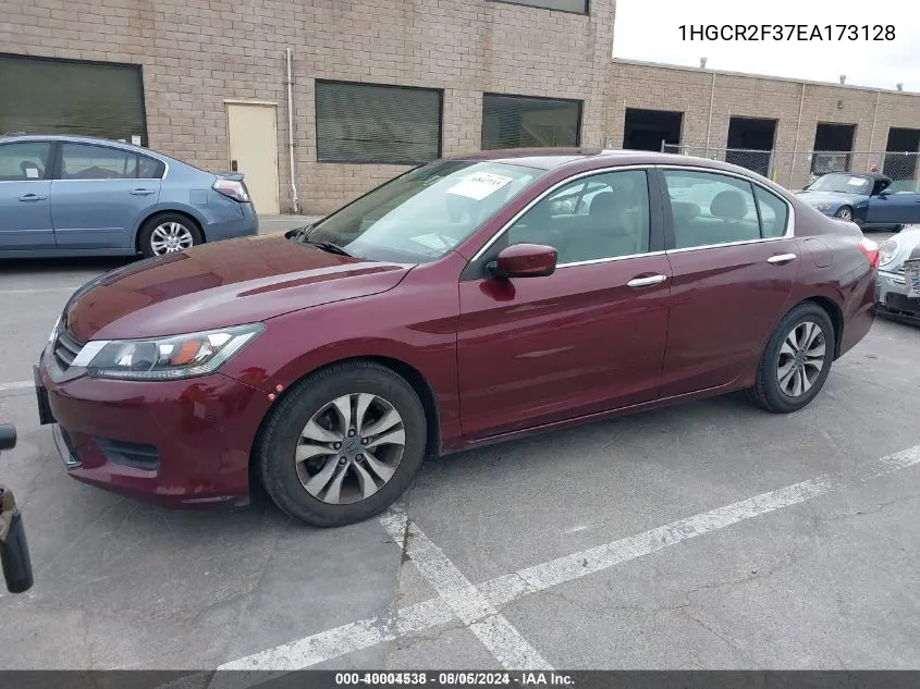 2014 Honda Accord Lx VIN: 1HGCR2F37EA173128 Lot: 40004538