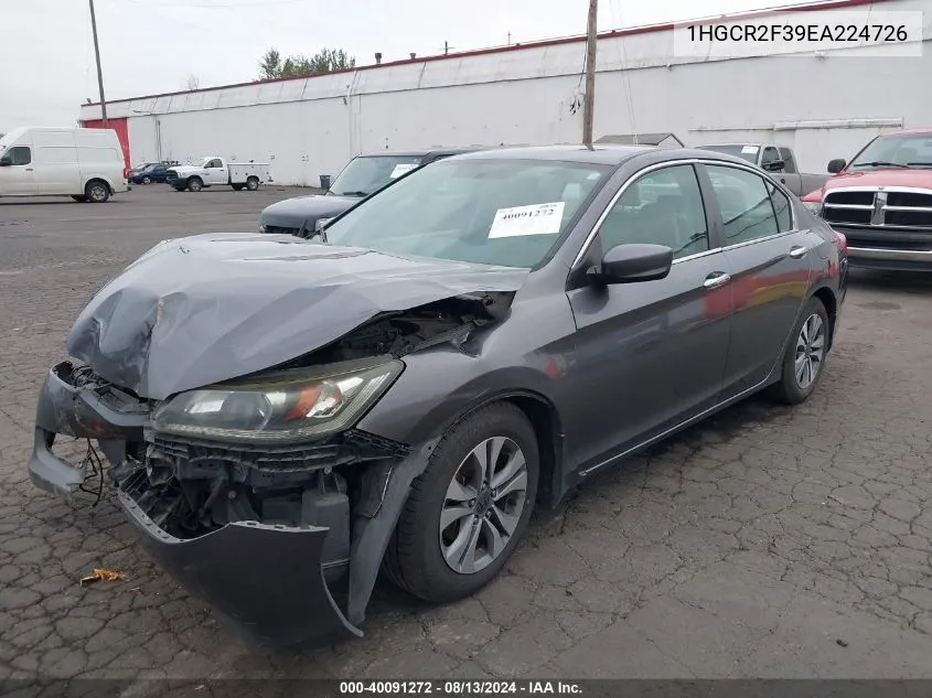 2014 Honda Accord Lx VIN: 1HGCR2F39EA224726 Lot: 40091272