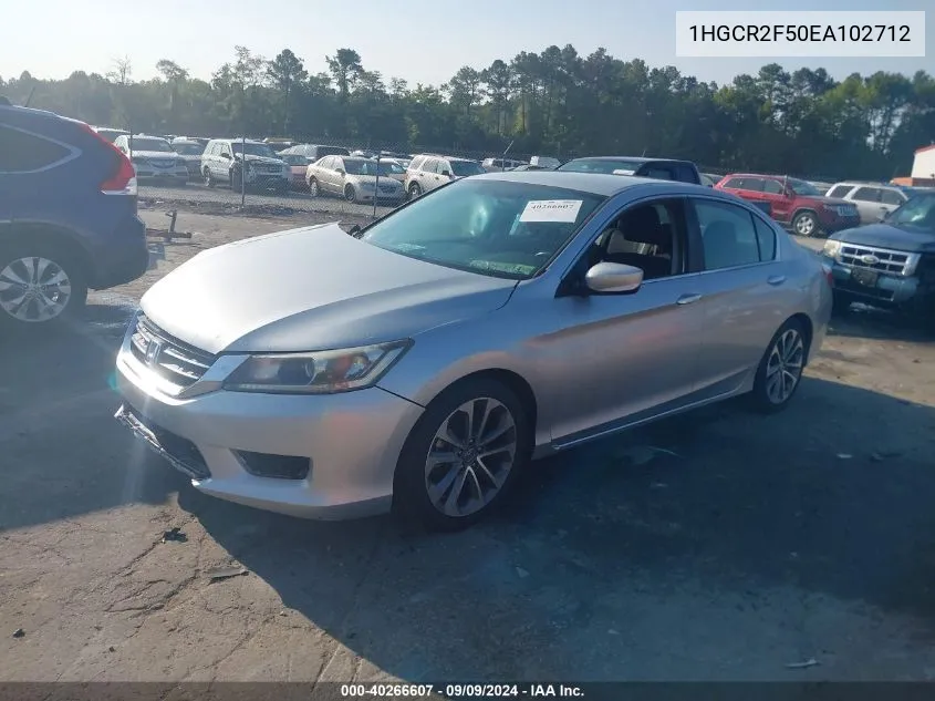 1HGCR2F50EA102712 2014 Honda Accord Sport