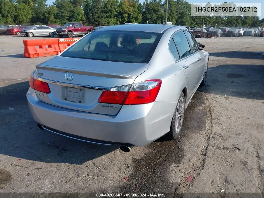 1HGCR2F50EA102712 2014 Honda Accord Sport