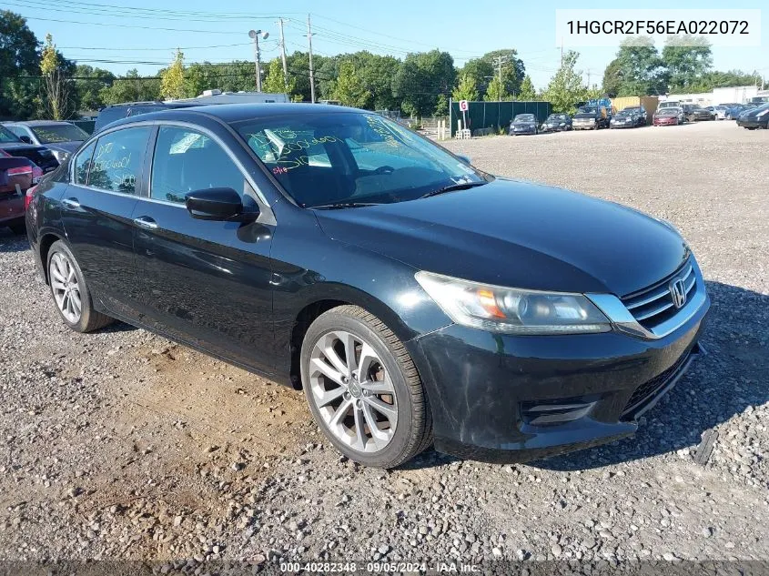 2014 Honda Accord Sport VIN: 1HGCR2F56EA022072 Lot: 40282348