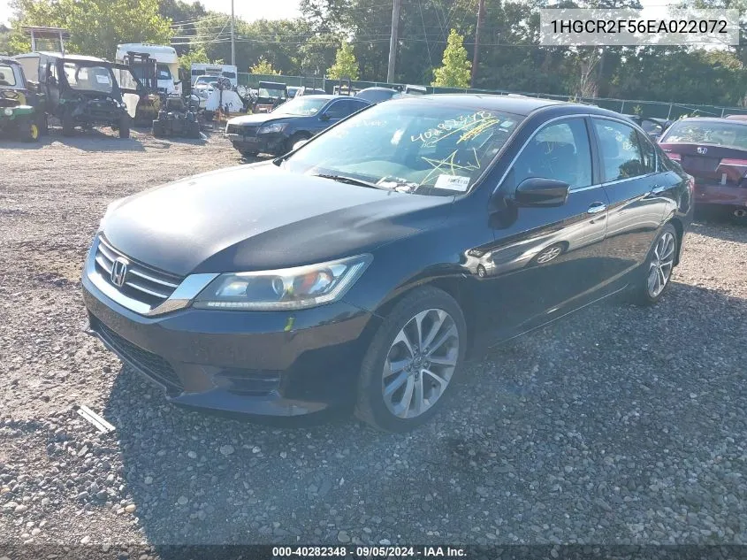 1HGCR2F56EA022072 2014 Honda Accord Sport