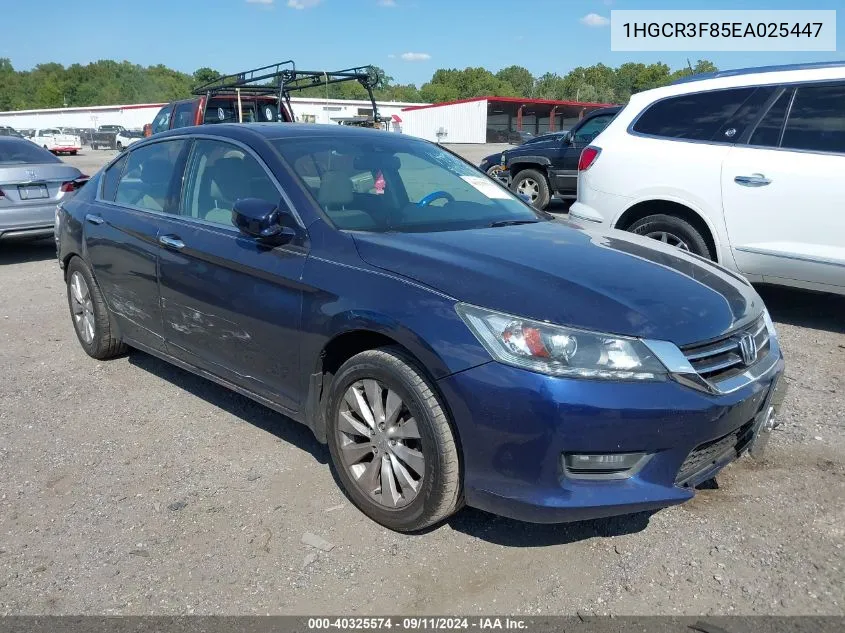 2014 Honda Accord Ex-L V-6 VIN: 1HGCR3F85EA025447 Lot: 40325574