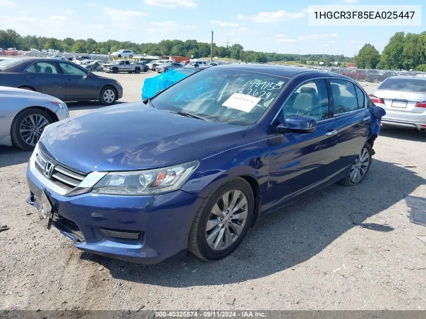 2014 Honda Accord Ex-L V-6 VIN: 1HGCR3F85EA025447 Lot: 40325574