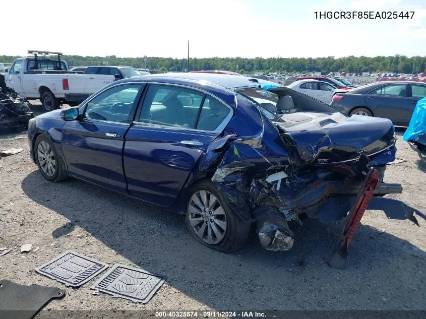 1HGCR3F85EA025447 2014 Honda Accord Ex-L V-6