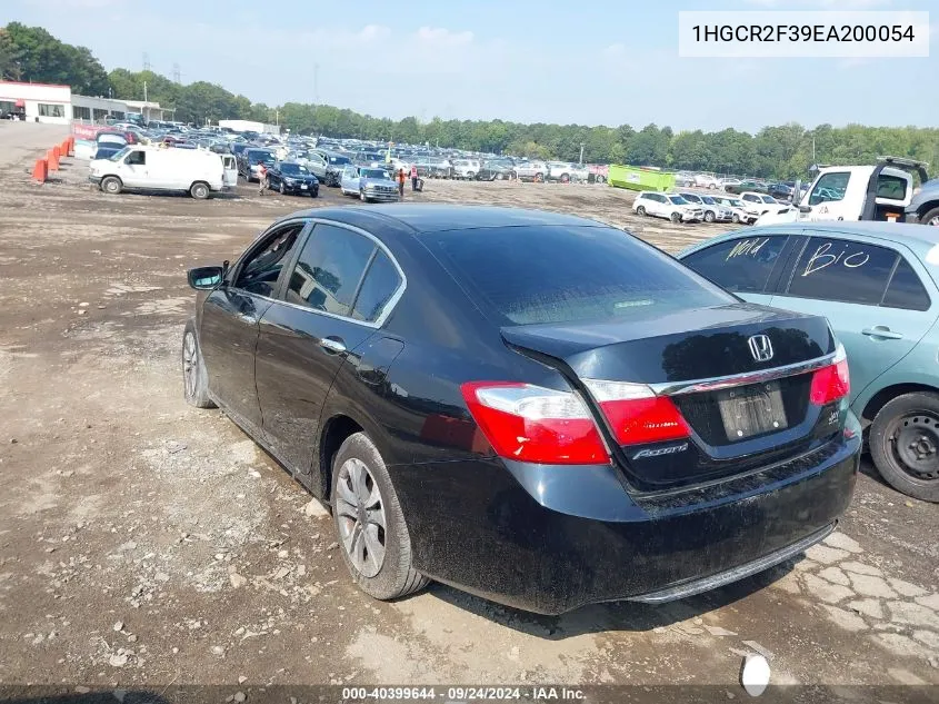 2014 Honda Accord Lx VIN: 1HGCR2F39EA200054 Lot: 40399644