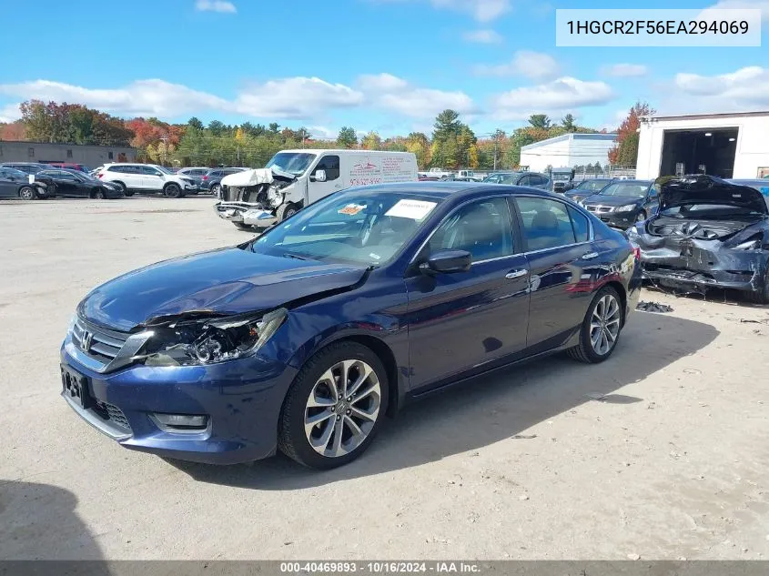 1HGCR2F56EA294069 2014 Honda Accord Sport