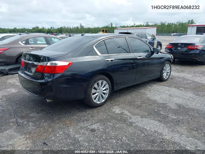 2014 Honda Accord Exl VIN: 1HGCR2F89EA068232 Lot: 40531589