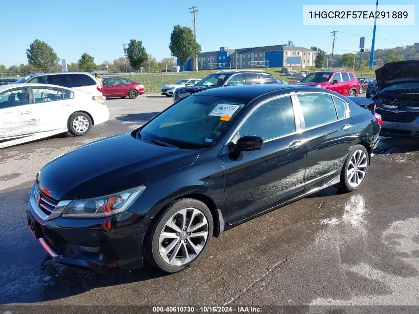 1HGCR2F57EA291889 2014 Honda Accord Sport