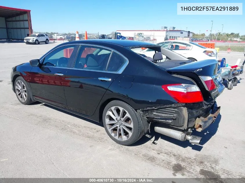 1HGCR2F57EA291889 2014 Honda Accord Sport