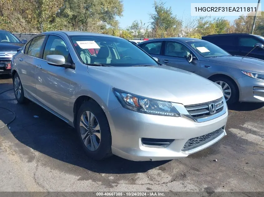 2014 Honda Accord Lx VIN: 1HGCR2F31EA211811 Lot: 40667385