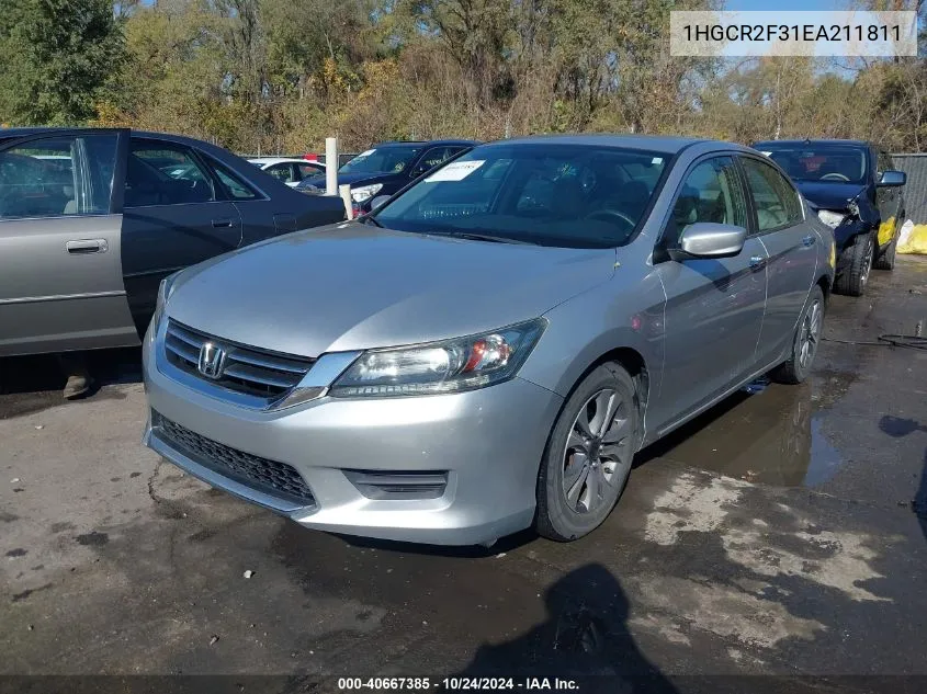 1HGCR2F31EA211811 2014 Honda Accord Lx