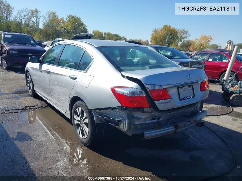 1HGCR2F31EA211811 2014 Honda Accord Lx