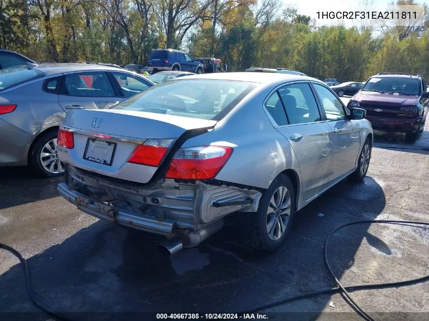 1HGCR2F31EA211811 2014 Honda Accord Lx