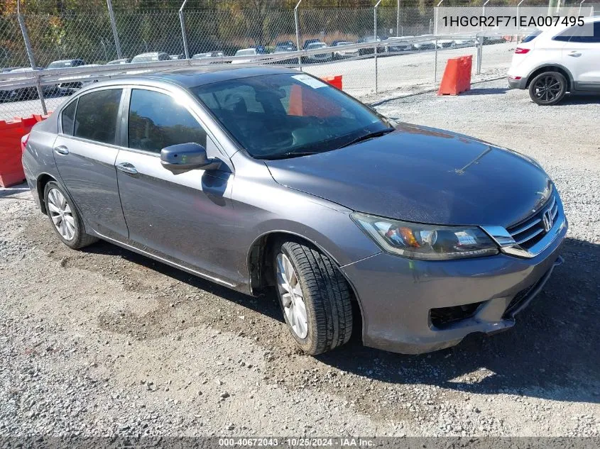 2014 Honda Accord Ex VIN: 1HGCR2F71EA007495 Lot: 40672043