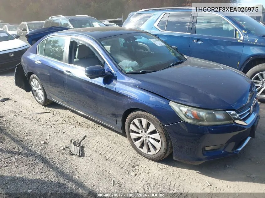 1HGCR2F8XEA026975 2014 Honda Accord Ex-L